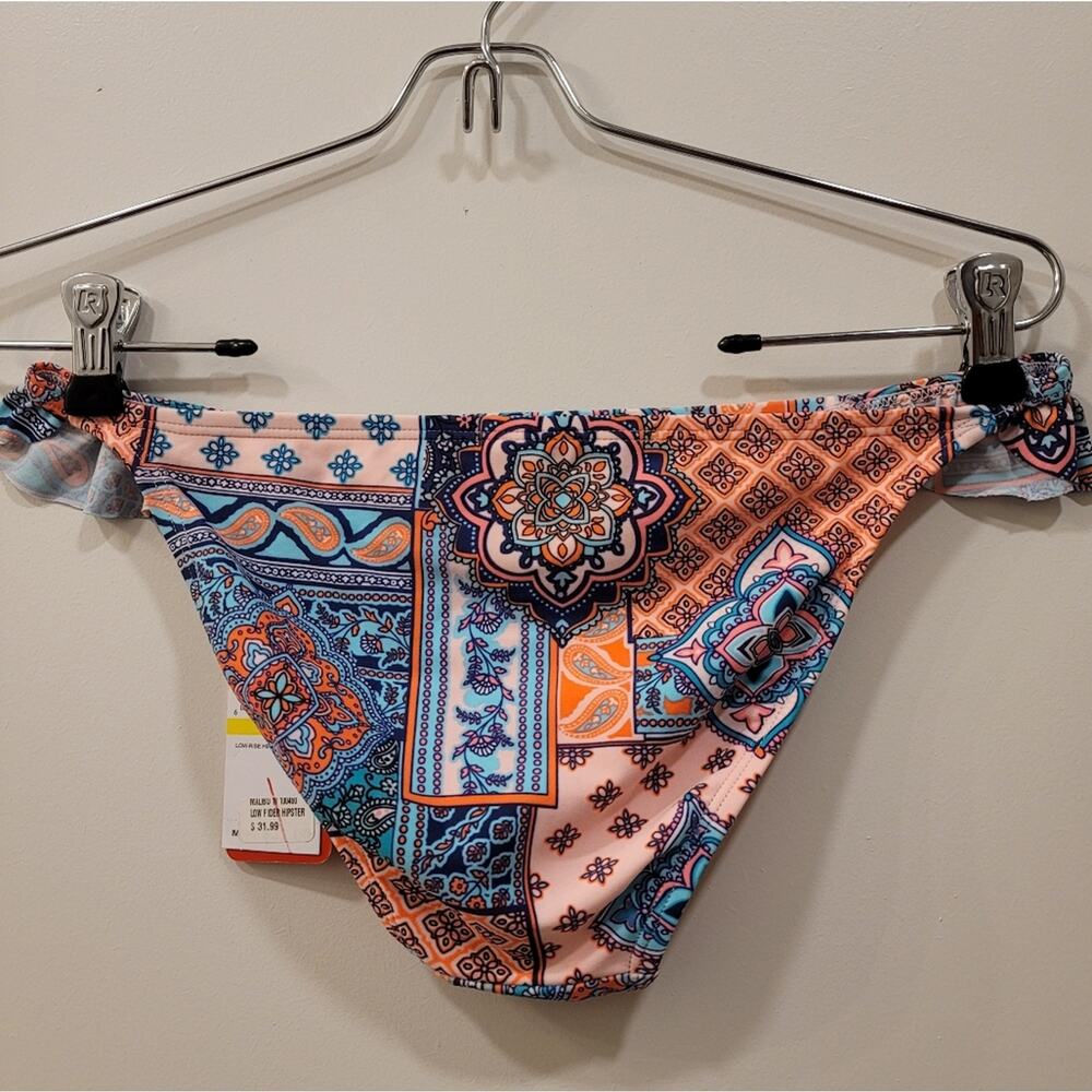 Gossip Multi Color Low Rise Hipster Ruffle Bikini Bottom - Picture 2 of 4
